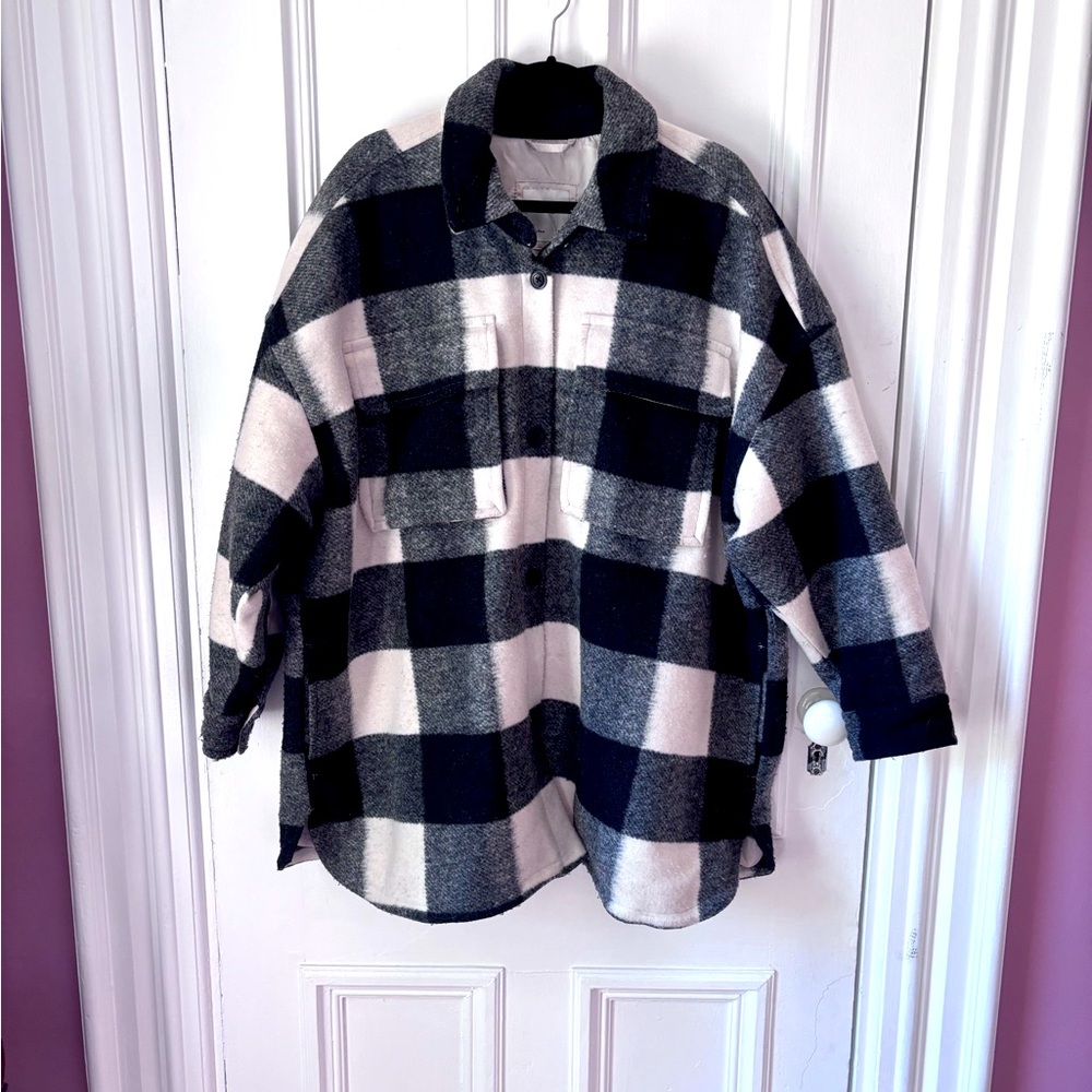 Abercrombie & Fitch Checkered Utility Jacket